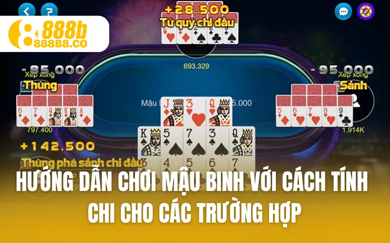 Hướng dẫn chơi Mậu Binh với cách tính chi cho các trường hợp