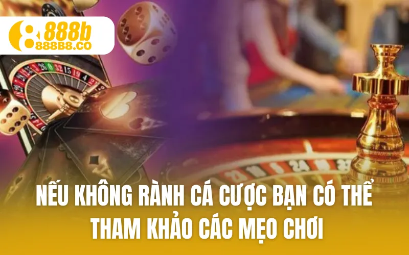 Nếu không rành cá cược bạn có thể tham khảo các mẹo chơi